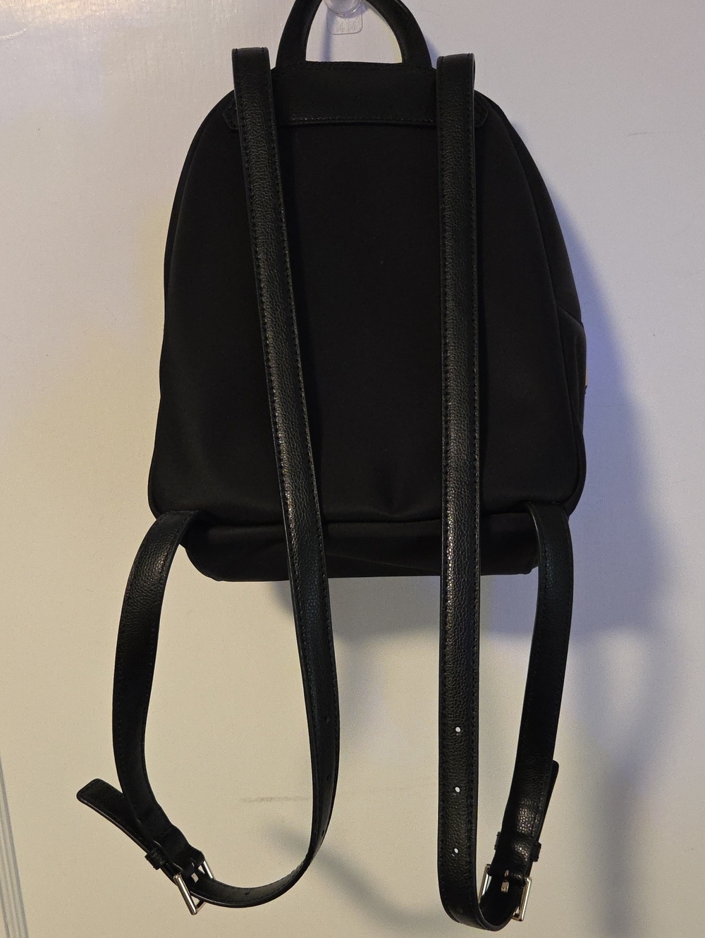 KATE SPADE 2018/2019 Retired DAWN PLACE Black Backpack w/ Pink Floral Embroidery - Picture 3 of 7